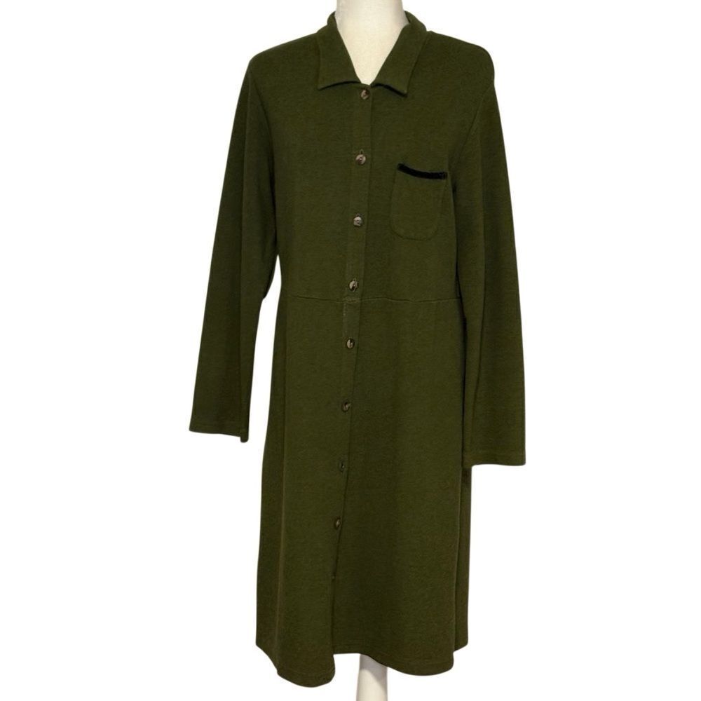 Russ Berens Malibu Olive Green Sweater Dress. Size Medium. Excellent Condition!